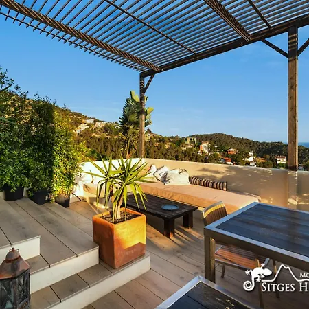 빌라 Stunning Ibizenca With Private Pool In 시체스
